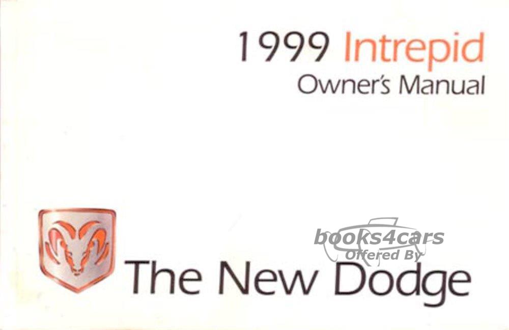 view cover of 1999 Intrepid Owners manual by Dodge