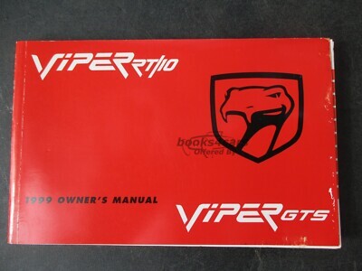 view cover of 1999 Viper Owners manual by Dodge