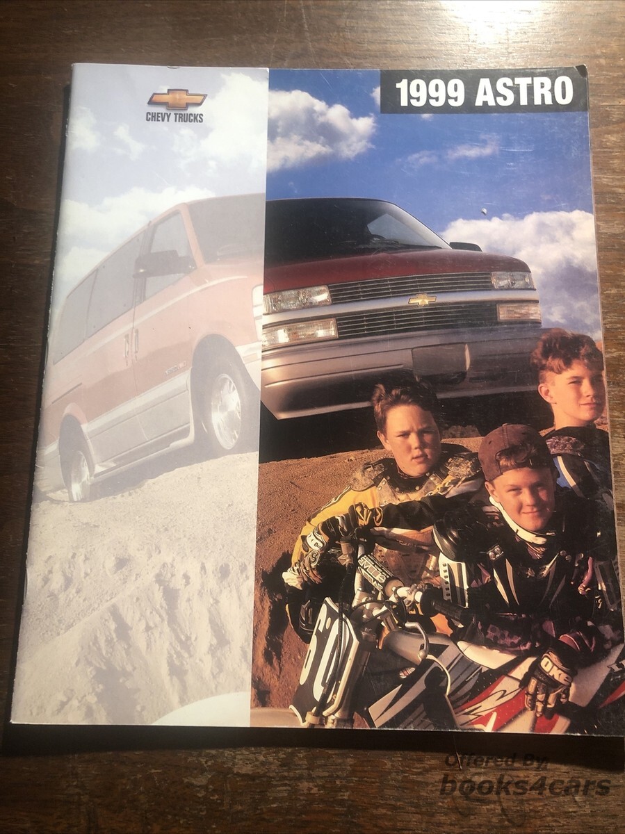 view cover of 1999 Chevrolet Astro Sales Brochure by Chevy Truck