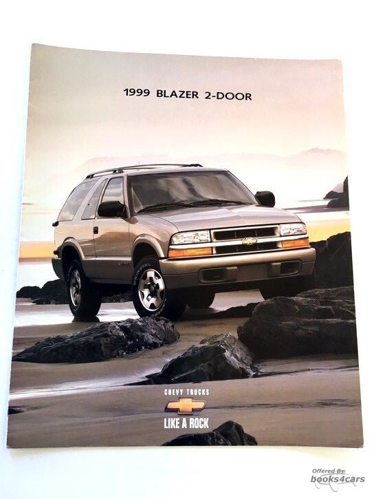 view cover of 1999 Chevrolet Blazer Sales Brochure by Chevy Truck