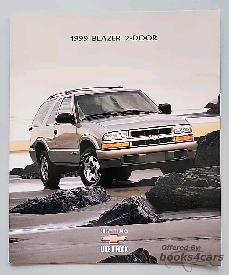 view cover of 1999 Chevrolet Blazer Sales Brochure small version for 2 door by Chevy Truck