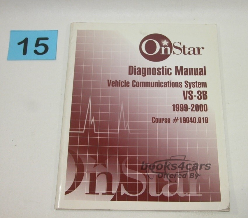 view cover of 1999-2000 Diagnostic Vehicle Communications System Manual VS-3B by GM
