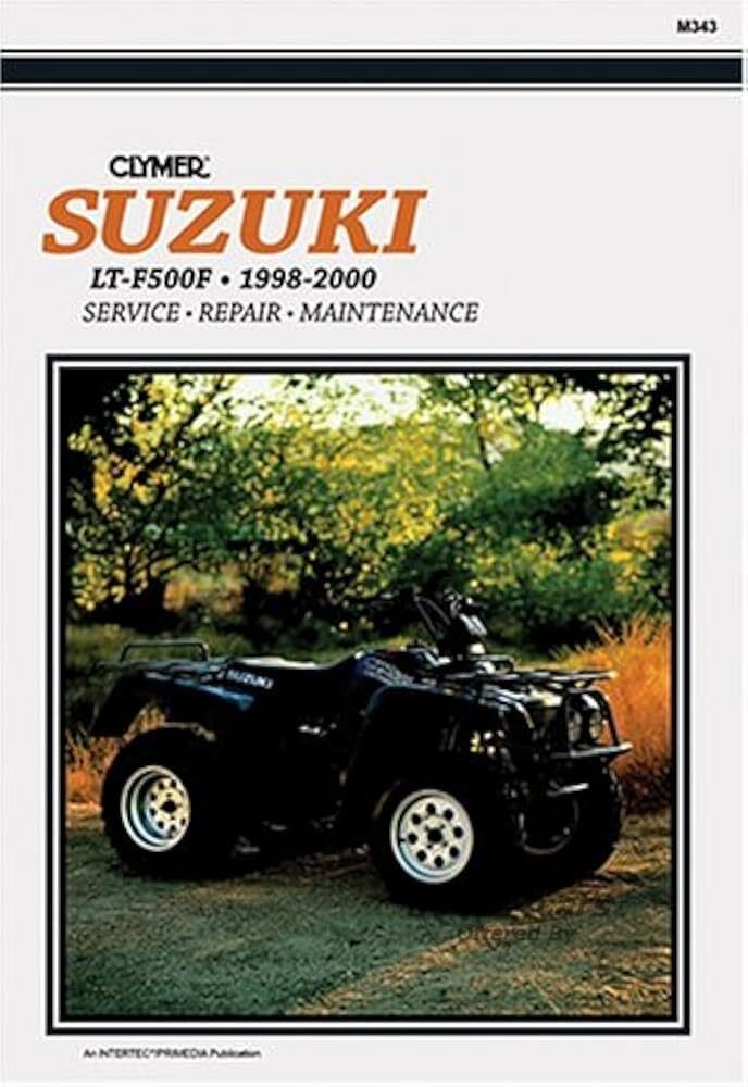 view cover of 1998-2000 Suzuki All Terrain LT 500F Quadrunner Shop Service Repair manual, 353 pages by Clymer