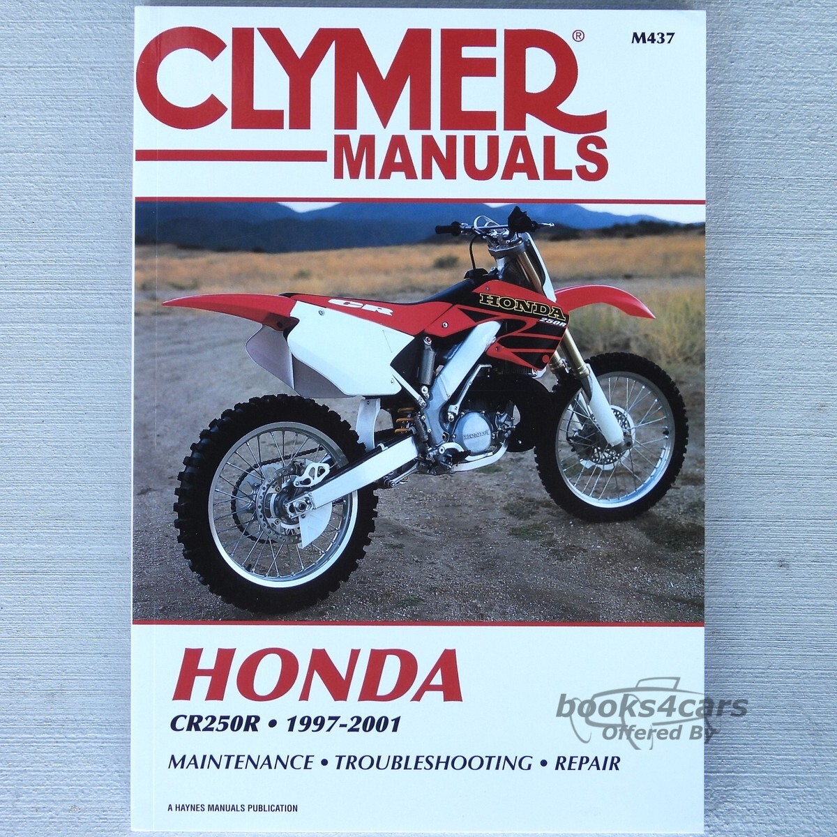 view cover of 1997-2001 CR250R Shop Service Repair Manual, 350 pages by Clymer for Honda