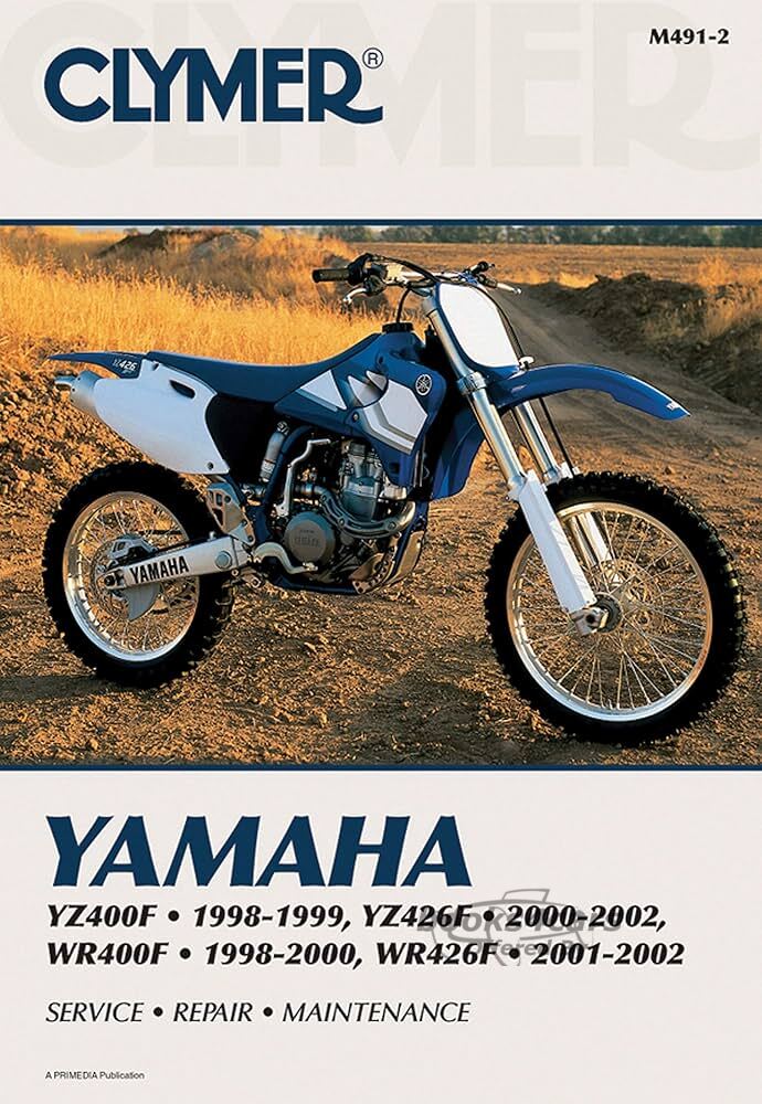 view cover of 1998-2000 YZ400F, YZ426F & WR400F Shop Service Repair Manual, 416 pages by Clymer for Yamaha