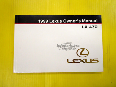 view cover of 1999 LX470 Owners Manual by Lexus for LX 470