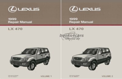view cover of 1999 LX470 Shop Service Repair Manual vol#2 by Lexus for LX 470 covering engine chassis body & electrical