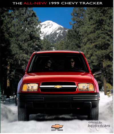 view cover of 1999 Chevrolet Tracker Sales Brochure by Chevy Truck
