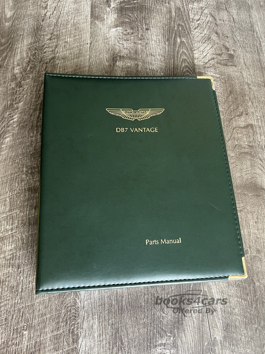 view cover of Vantage parts manual for DB7 Vantage V12 by Aston Martin