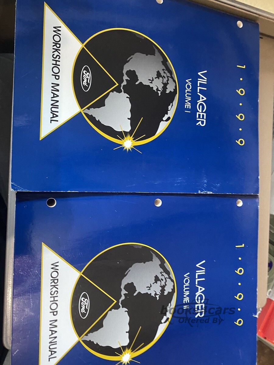 view cover of 1999 Villager Workshop Manual 2-Volume Set by Mercury & Ford ( also works for Nissan Quest )