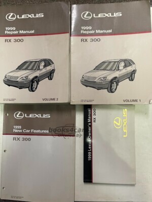 view cover of 1999 Lexus RX300 new car feature manual