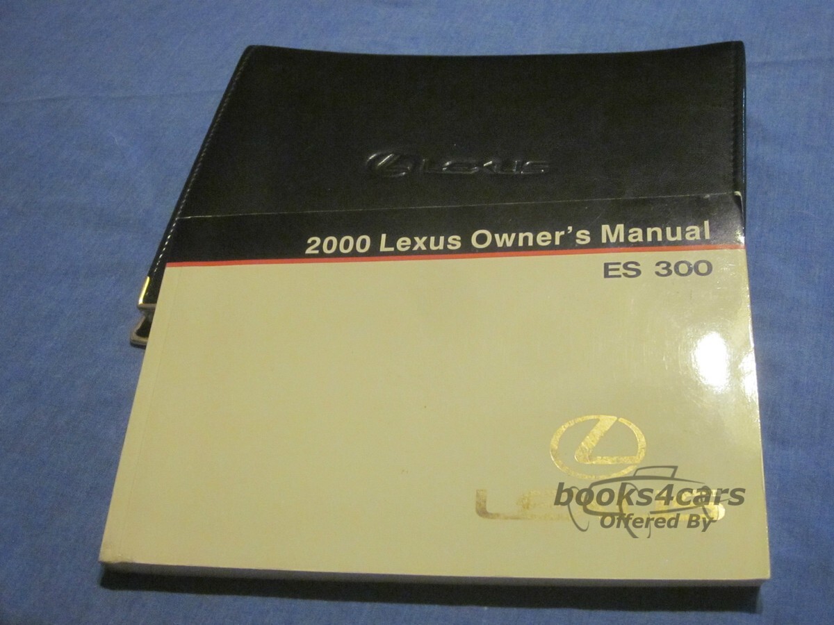view cover of 2000 ES300 Owners Manual by Lexus for ES 300