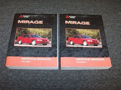 view cover of 2001 Mirage shop Service repair Manual set by Mitsubishi