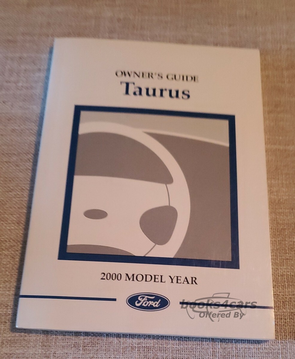 view cover of 2000 Taurus Owners Manual by Ford