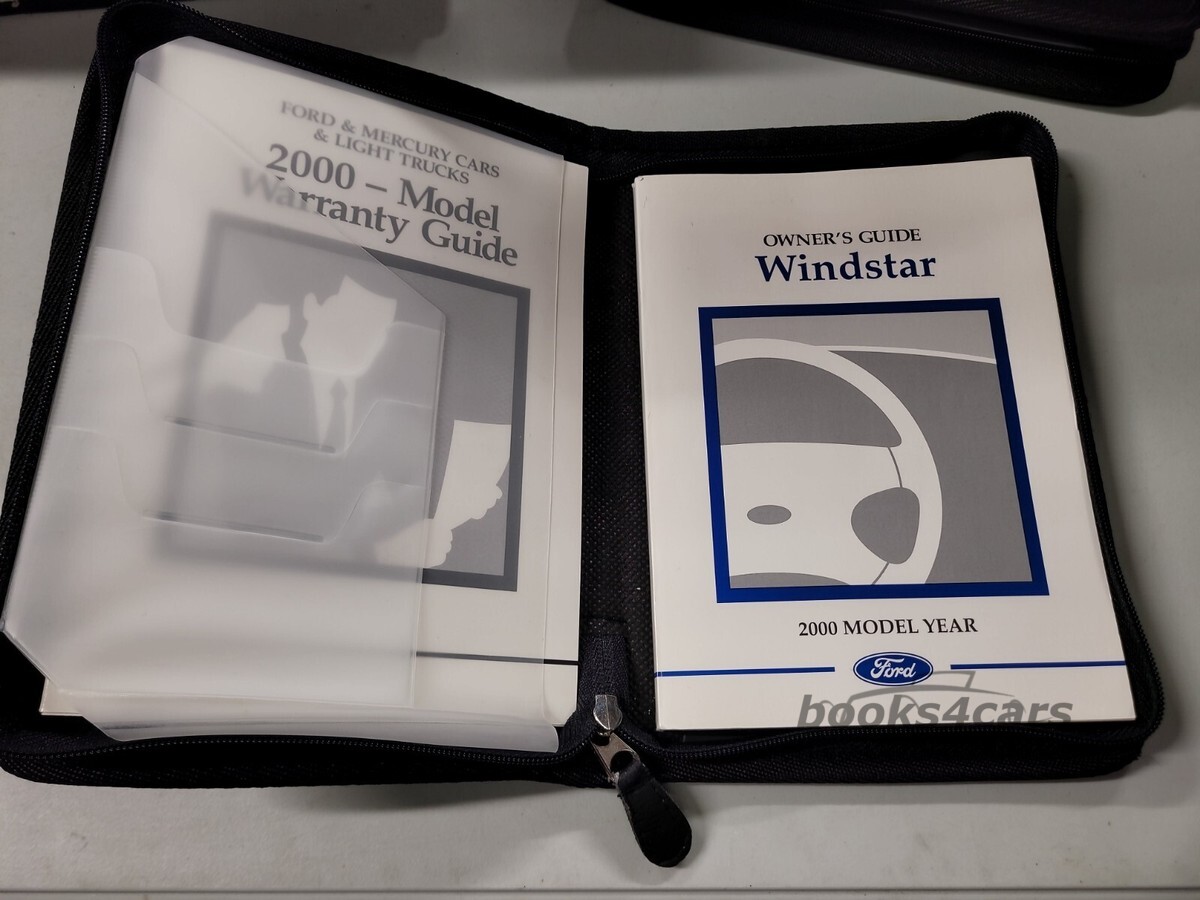 view cover of 2000 Windstar Owners Manual by Ford