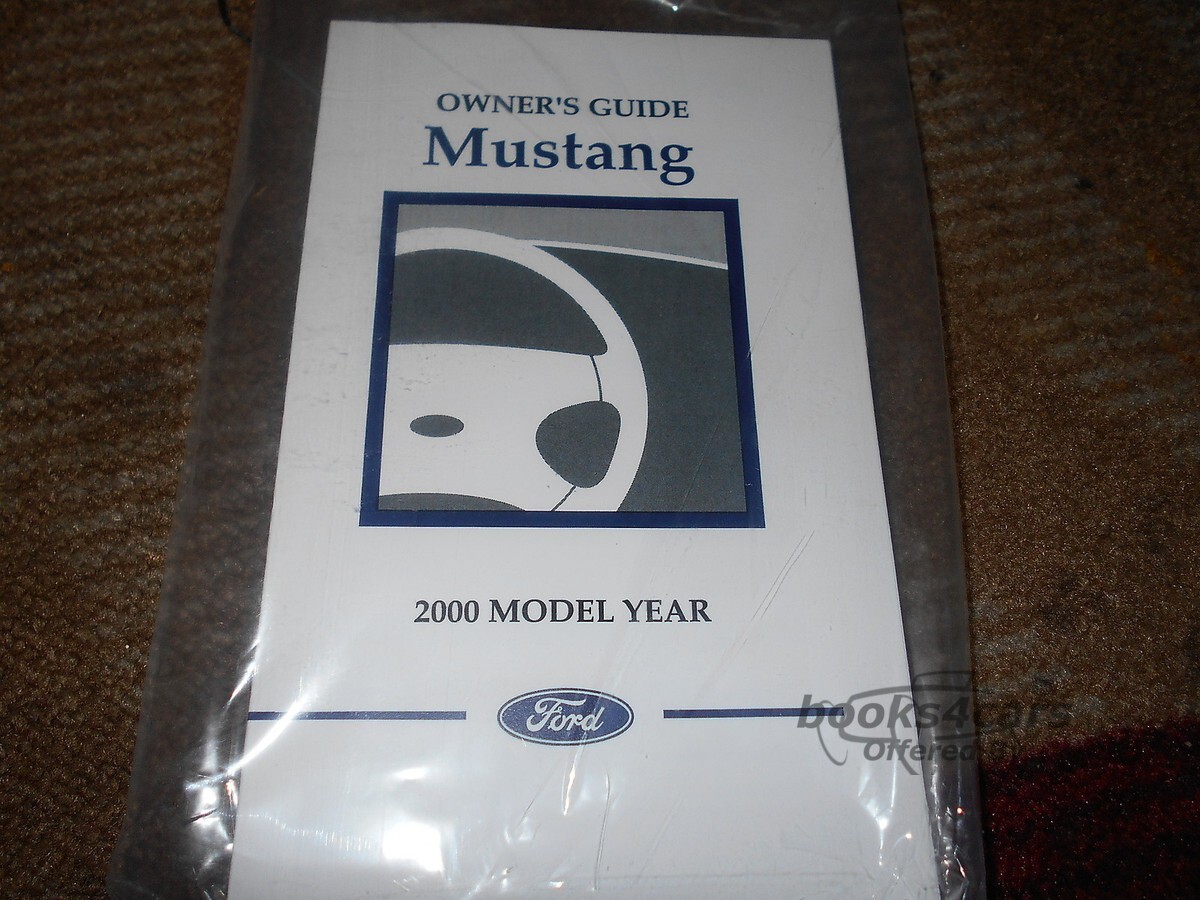 view cover of 2000 Mustang Owners Manual by Ford