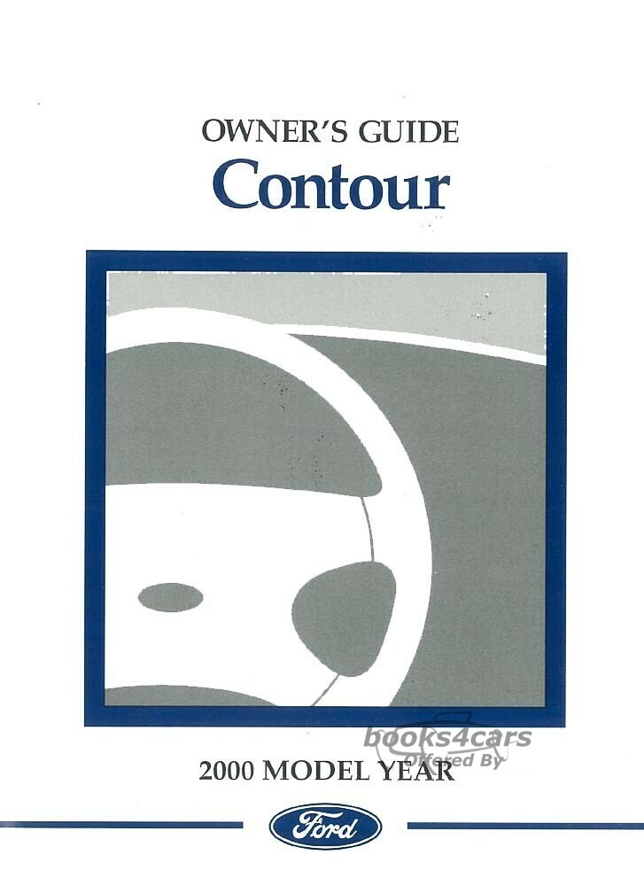 view cover of 2000 Contour Owners Manual by Ford