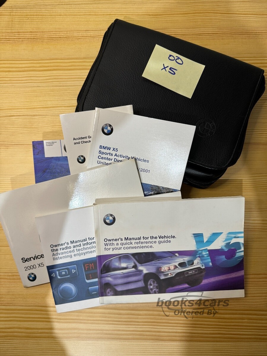 view cover of 2000 X5 Owners Manual by BMW