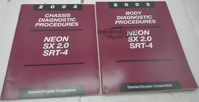 view cover of 2000 Neon Body Diagnostic Procedures manual by Chrysler for all versions including SX 2.0 SRT 4 SRT4