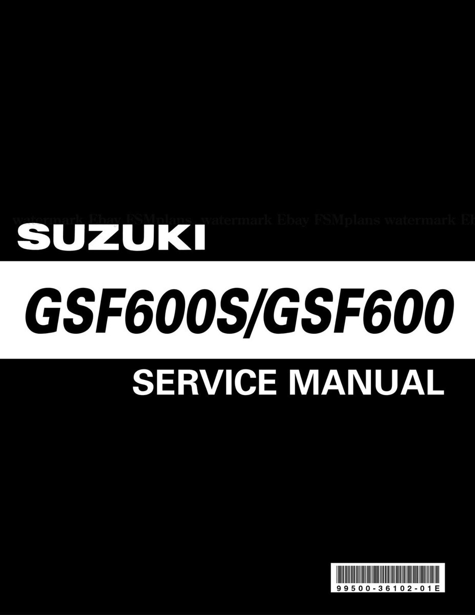 view cover of 2000 GSF600S Shop Service Repair Manual by Suzuki GSF 600