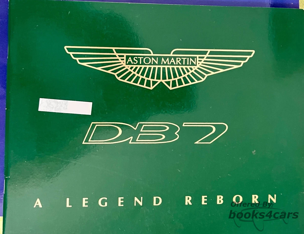 view cover of 2000 Aston Martin DB7 'A Legend Reborn' Sales Brochure