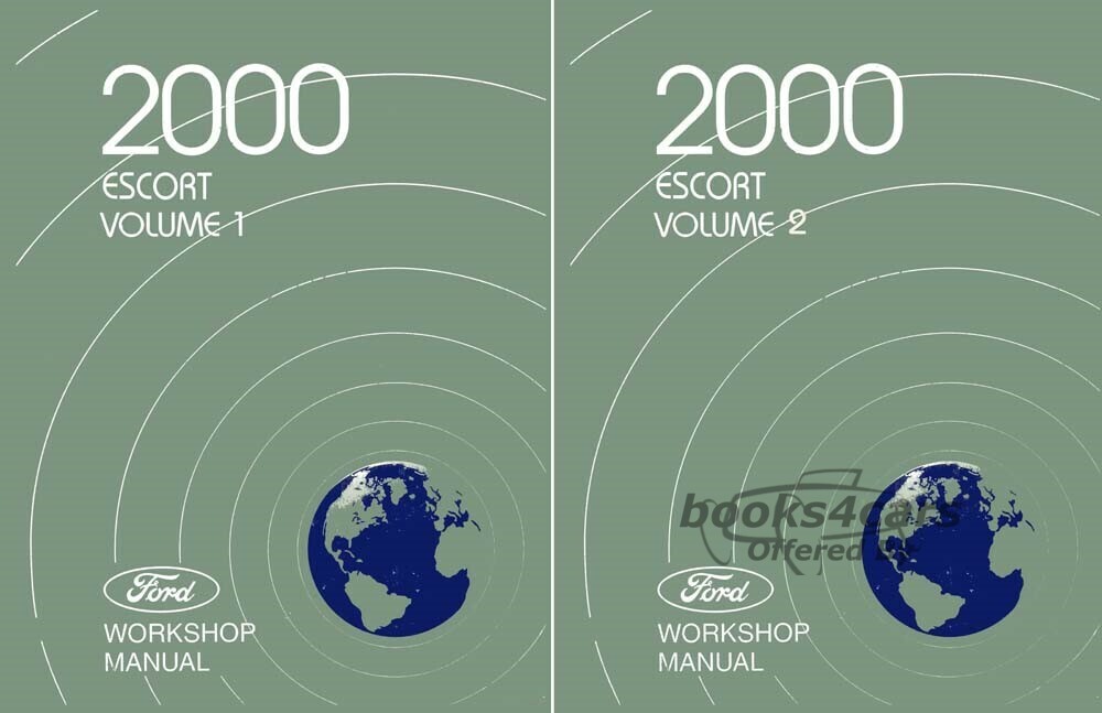 view cover of 2000 Escort Shop Service Manual 2-Volume Set by Ford includes Coupe ZX2 as well as sedan