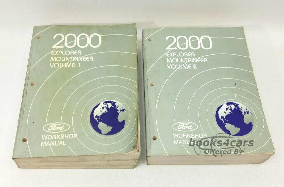 view cover of 2000 Explorer Mountaineer Workshop service repair Manual by Ford & Mercury Truck 2-vol set