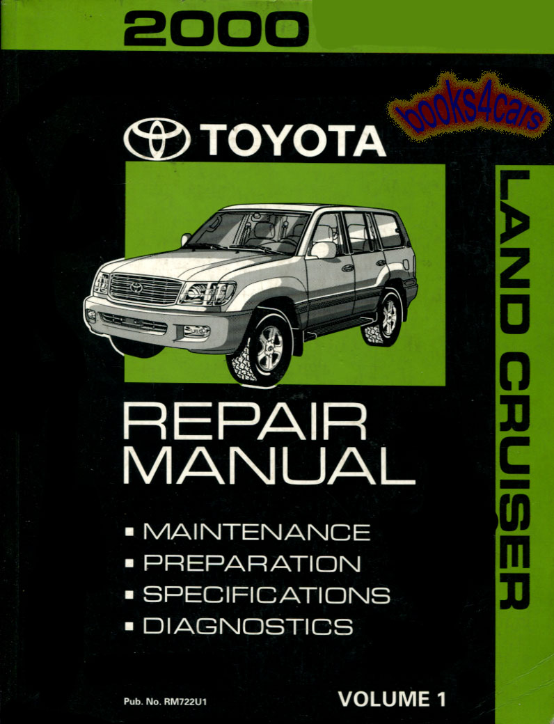 view cover of 2000 Land Cruiser Maintenance Preperation Specifications & Diagnostics Shop Service Repair Manual by Toyota Vol.1