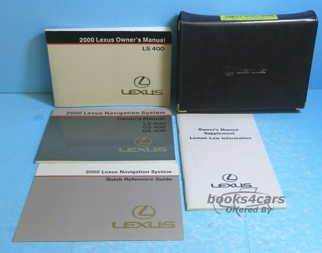 view cover of 2000 LS400 Owners Manual by Lexus for LS 400