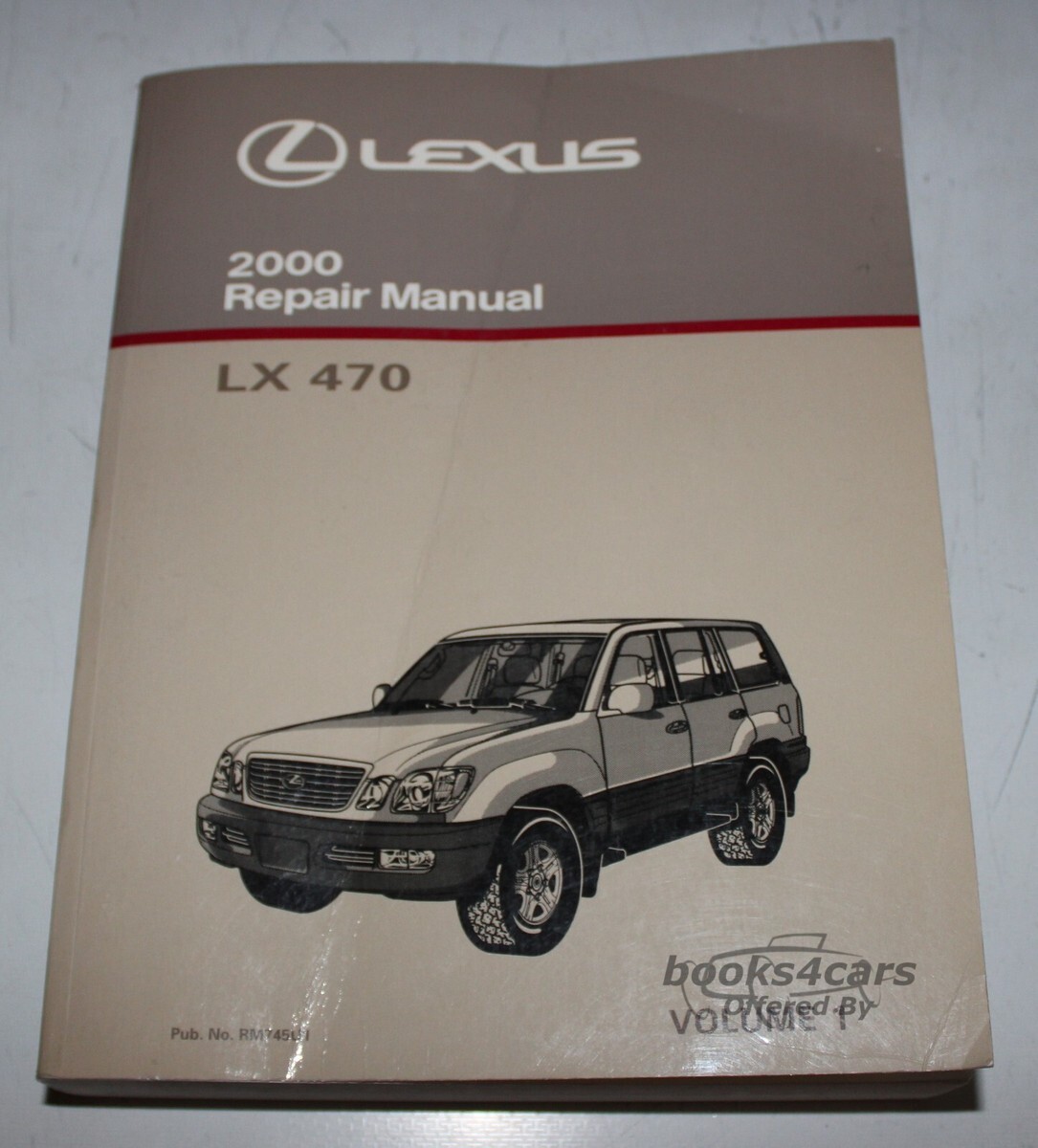 view cover of 2000 LX470 Shop Service Repair Manual by Lexus LX 470 Vol.1