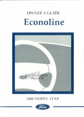 view cover of 2000 Ford Econoline owners manual