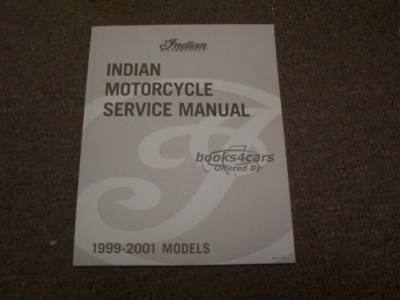 view cover of 1999-2001 Indian Scout shop manual by Indian