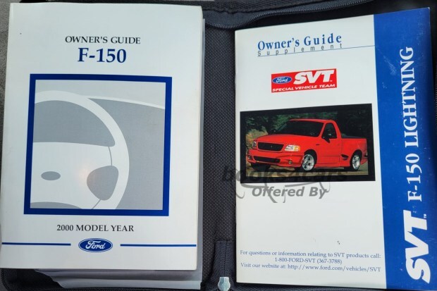 view cover of 2001 F150 Lightning owners manual Supplement by Ford truck
