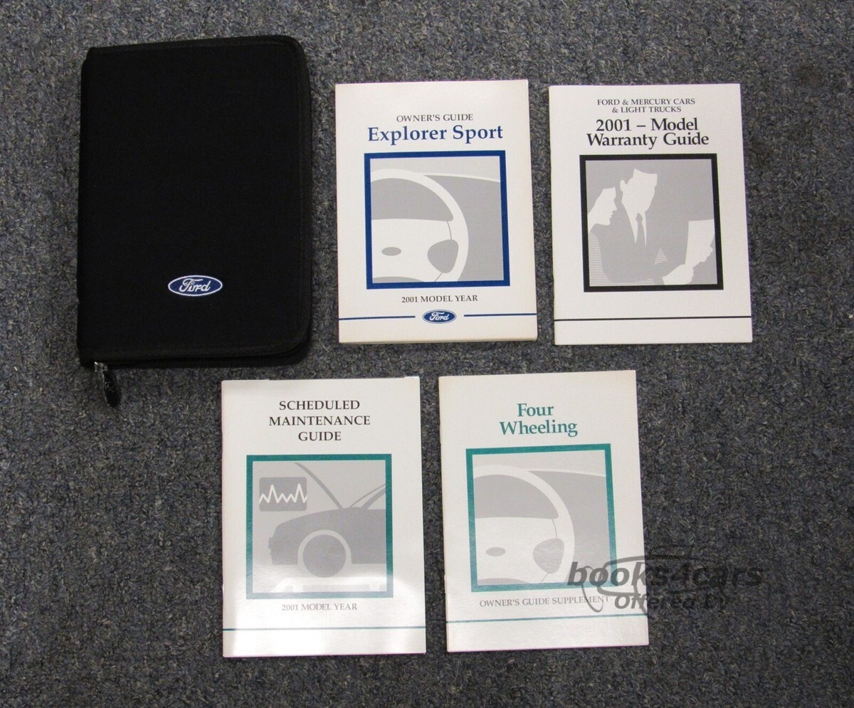 view cover of 2001 Explorer Sport Owners Manual by Ford Truck