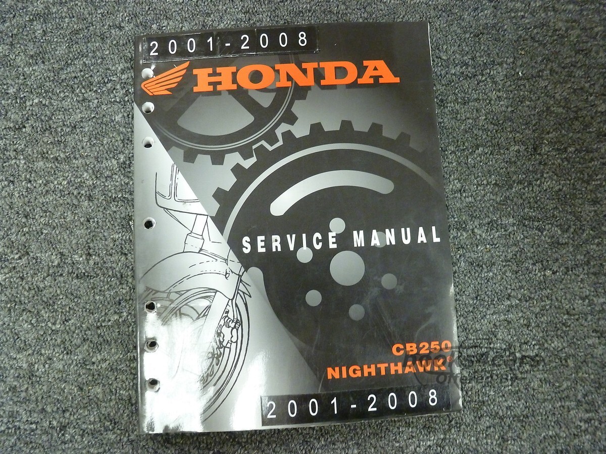 view cover of 2001 CB250 Nighthawk Shop Service Repair Manual by Honda