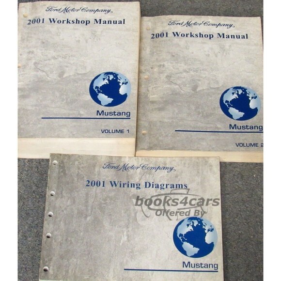 view cover of 2001 Mustang Shop Service Repair Manual Set by Ford