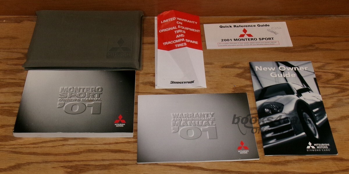 view cover of 2001 Montero Sport Owners Manual by Mitsubishi