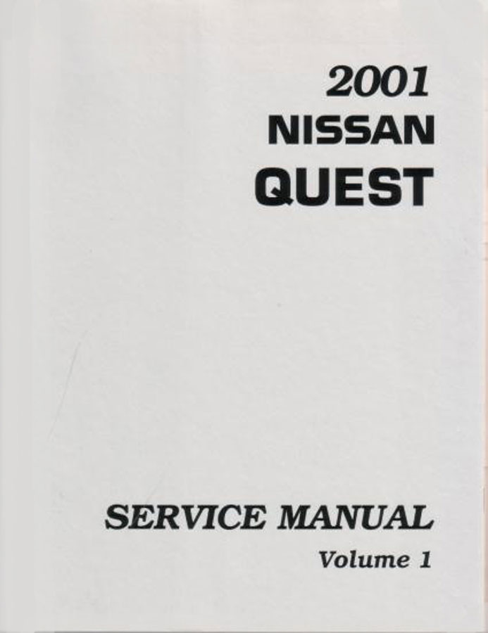 view cover of 2001 Quest Minivan Shop Service Repair Manual by Nissan
