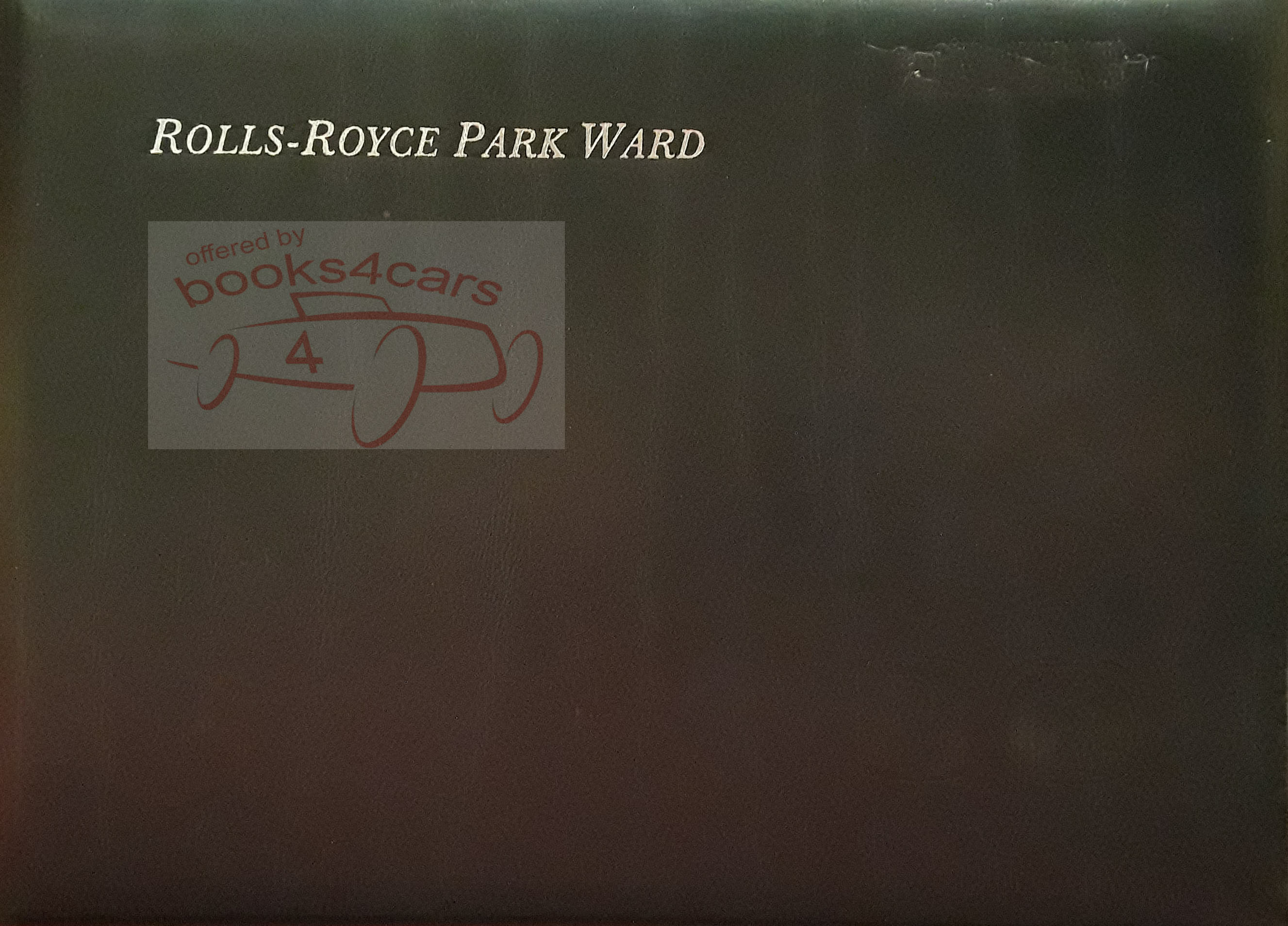 view cover of Park Ward Owners Manual by Rolls Royce
