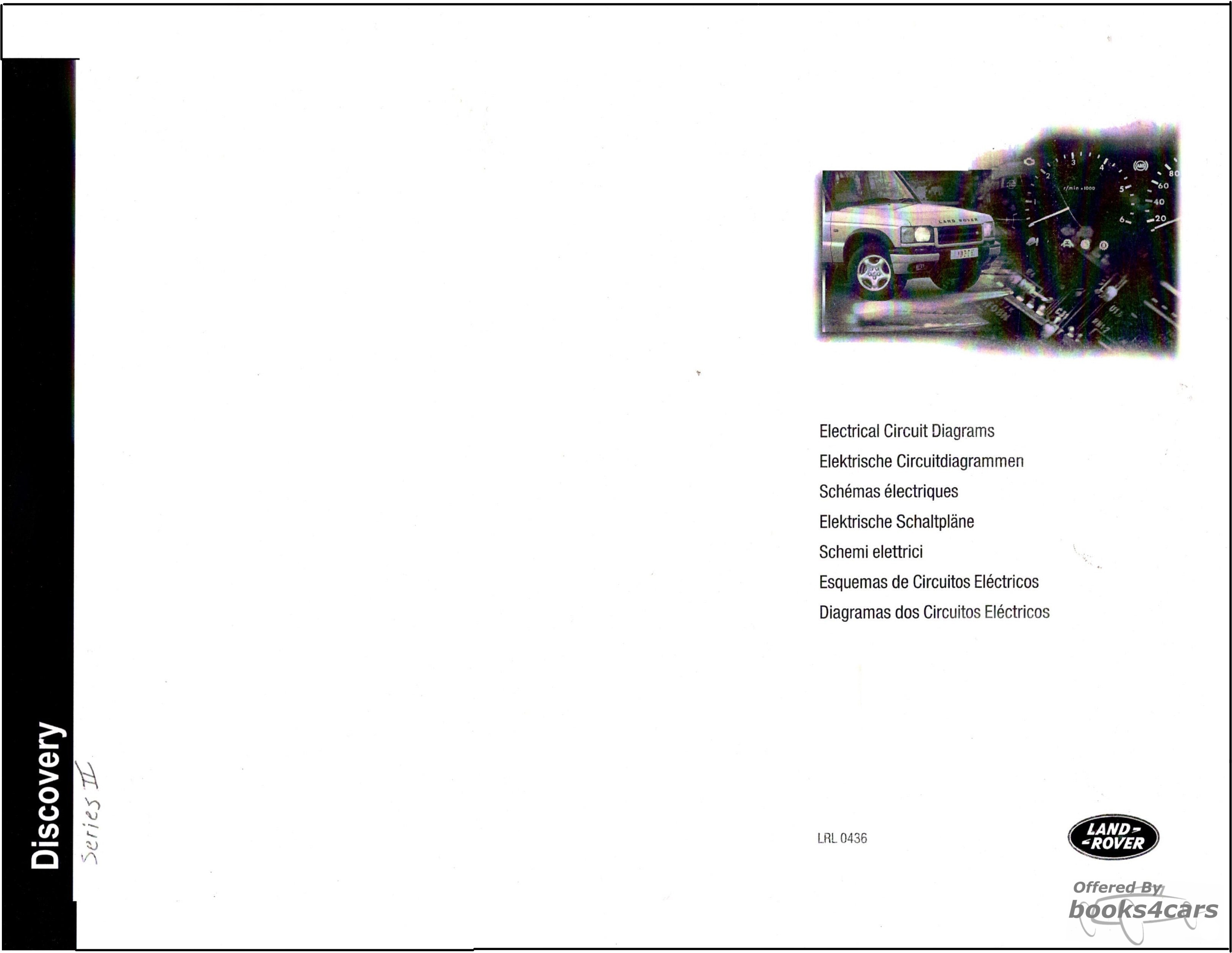 view cover of 2000-2002 Electrical Circuit Diagrams Manual by Land Rover for Discovery II