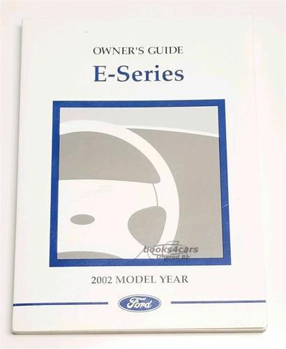 view cover of 2002 Econoline Owners Manual by Ford for E150 E250 E350 Van