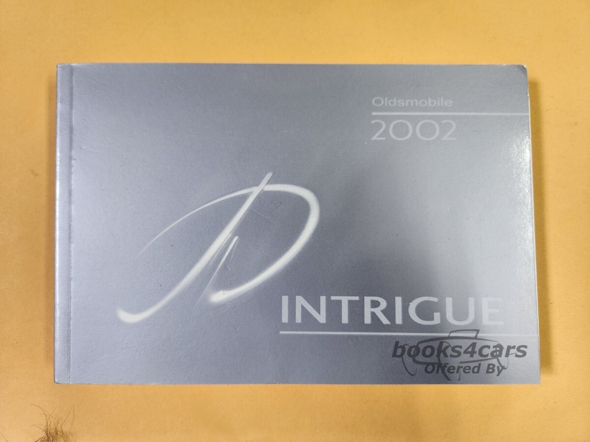 view cover of 2002 Intrigue owners manual by Oldsmobile