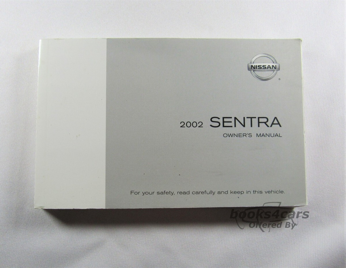 view cover of 2002 Nissan Sentra Owners Manual by Nissan