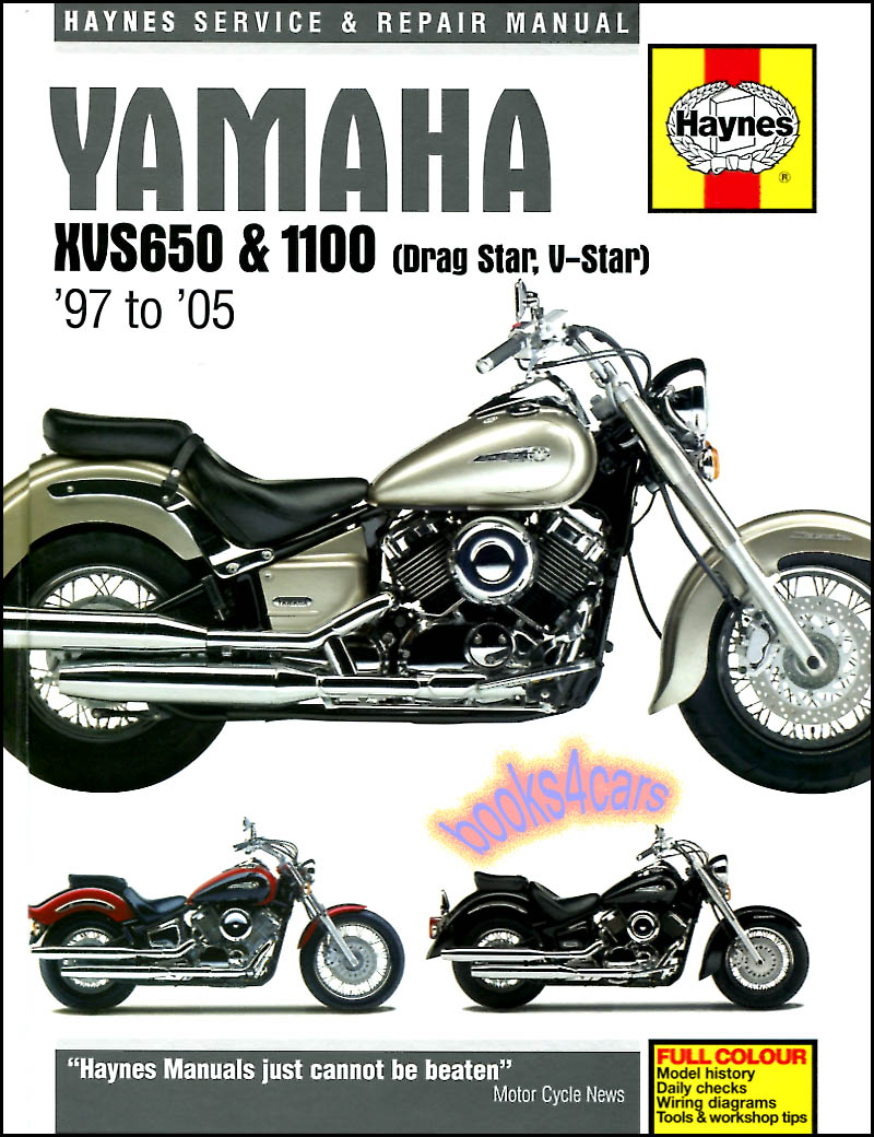 view cover of 1997-2011 Yamaha XVS Shop Service Repair Manual by Haynes Covering XVS650 XVS1100 & Classic & Silverado