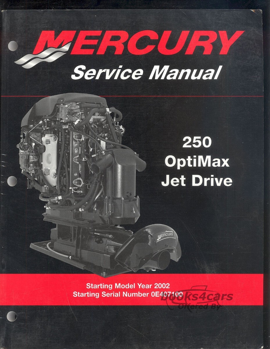 view cover of 2002 250 Optimax Jet Drive Shop Service Repair Manual by Mercury Marine (starting year 2002)