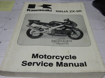 view cover of 2002 Ninja ZX-9R Shop Service Repair Manual by Kawasaki ZX900-F1