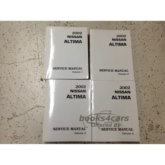 view cover of 2002 Altima Shop Service Repair Manual by Nissan