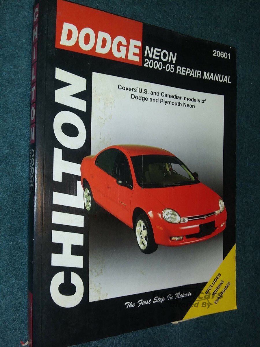 view cover of 2000-05 Chrysler Dodge Neon Shop Service Repair Manual by Chilton