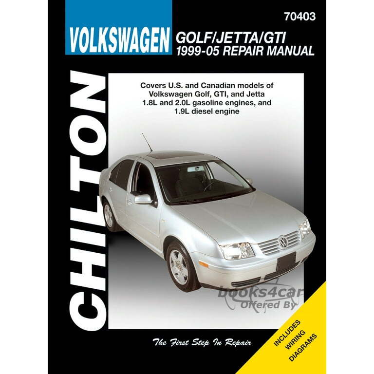view cover of 1999-2005 Volkswagen Golf Jetta GTI Shop Service Repair Manual by Chilton does not cover VR6