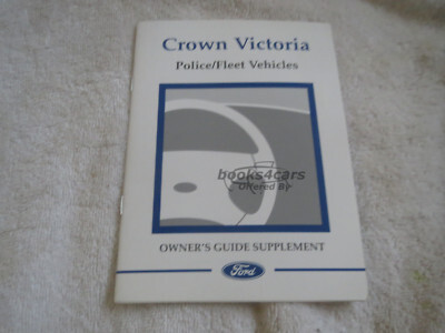 view cover of 2002 Crown Victoria Police Owners Manual by Ford